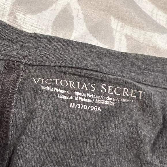 Victoria Secret gray off the shoulder sleep shirt - Picture 2 of 4